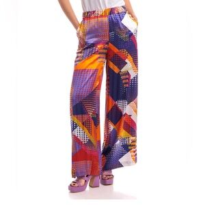 Manila Grace Colorful Geometric Women's Pants